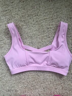 Popflex bubblegum Pink Women's Corset Sports Bra